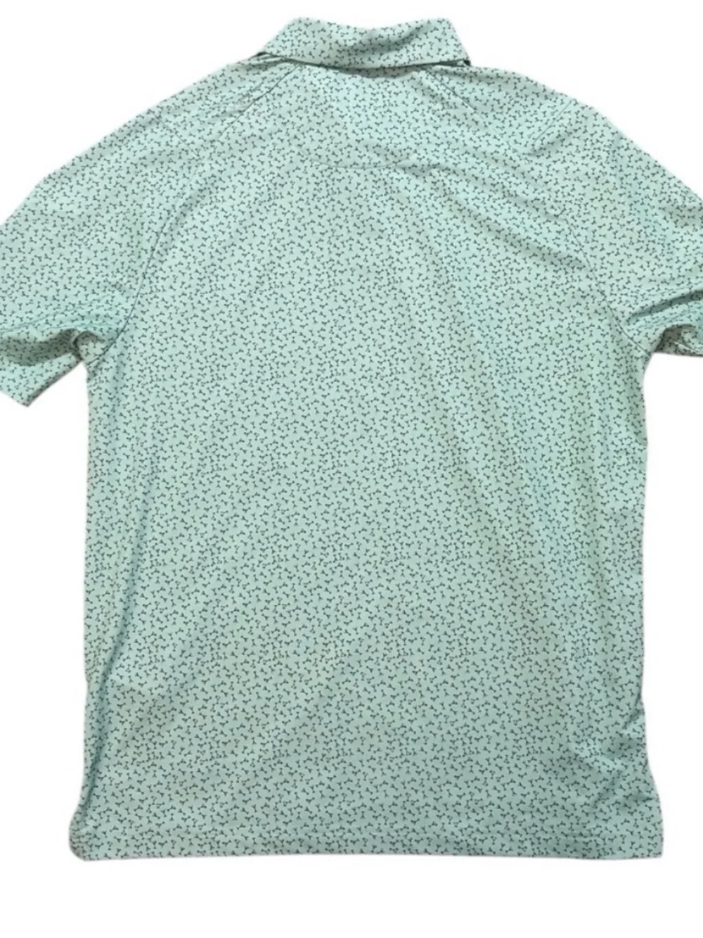 Callaway Men's Mint Green AOP Martini Coctail Printed Golf Performance Polo M